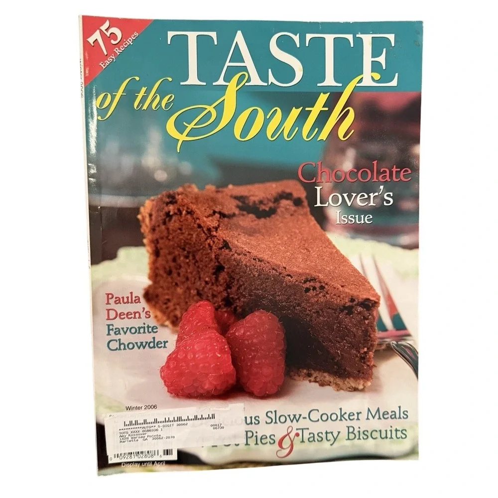Taste of the South Magazine Lot of 5 2005 2006 2007‎ Southern Cooking Recipes